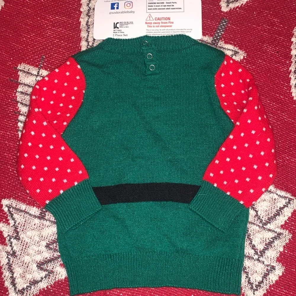 Baby Elf Christmas Sweater 6-12 months NEW